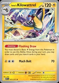 Iono's Kilowattrel · Holofoil