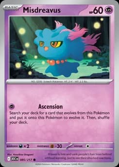 Misdreavus · Reverse Holofoil (Dusk Ball)